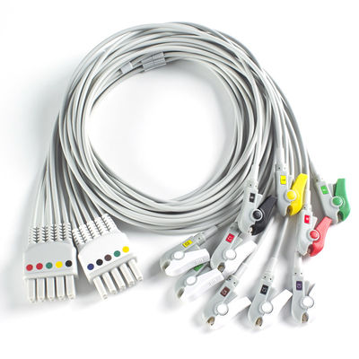 Kompatible Mindray BeneHeart D6 Defibrillator 10Lead EKG Leadswires IEC Grabber