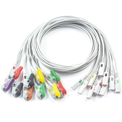 Konzentriertes EKG-Blei Kompatibel mit Latexfreiem 10Lead-EKG-Diagnose-Kabel IEC Grabber