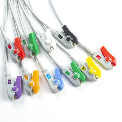 Konzentriertes EKG-Blei Kompatibel mit Latexfreiem 10Lead-EKG-Diagnose-Kabel IEC Grabber