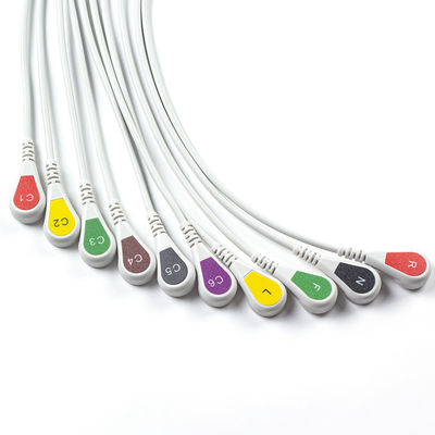 Kompatible P-Hilips Trim 10Lead EKG Kabel IEC Schnitt für PageWriter Trim I, PageWriter Trim II