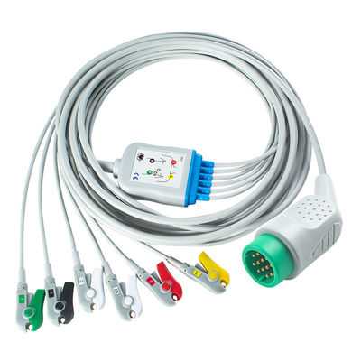 Kompatible Medtronic Lifepak 20e 6Lead EKG Kabel IEC Grabber für für Lifepak 12 20e 15 120