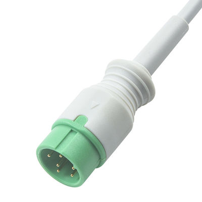 Grau kompatibel IVY 5Lead EKG-Kabel AHA Snap 1m 3,0 Durchmesser