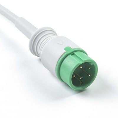 Grau kompatibel IVY 5Lead EKG-Kabel AHA Snap 1m 3,0 Durchmesser