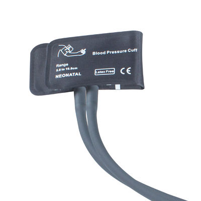Neugeborener NIBP Manschette Blaselose Doppelröhre 5,8-10,8 cm Nylonmanschette