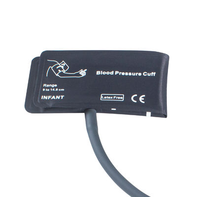 Kleinkind-NIBP-Manschetze Blaselose Einzelröhre 9-14.8cm Nylon-Manschetze