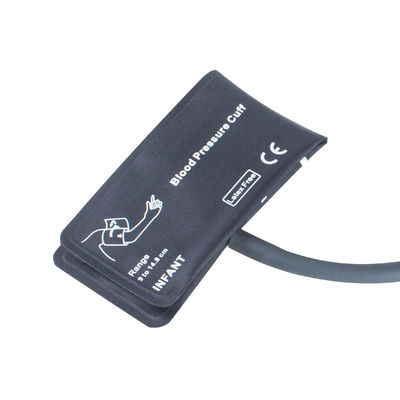 Kleinkind-NIBP-Manschetze Blaselose Einzelröhre 9-14.8cm Nylon-Manschetze