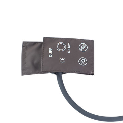 Tasche Verpackung Neugeborener NIBP Manschette Einzelröhre 6-11cm TPU Manschette Braun