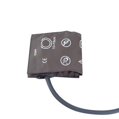 Mehrfachverwendbare Kleinkinder-NIBP-Manschetze Einzelröhre 10-15 cm TPU-Manschetze Braun M1571A 989803104141