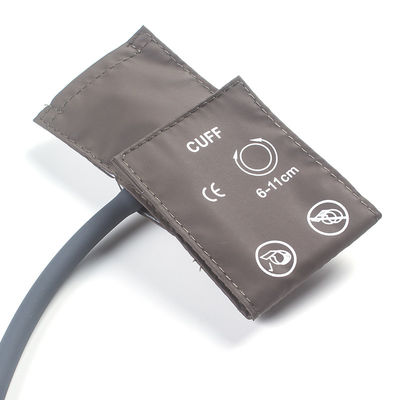 Tasche Verpackung Neugeborener NIBP Manschette Einzelröhre 6-11cm TPU Manschette Braun