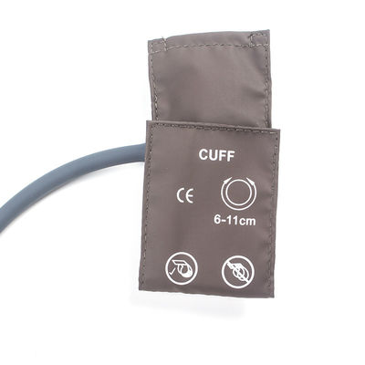 Tasche Verpackung Neugeborener NIBP Manschette Einzelröhre 6-11cm TPU Manschette Braun