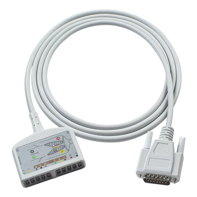 Kompatibles Nihon Kohden EKG Diagnosekabel 10Lead für Cardiofax C, Cardiofax GEM 9020K, Cardiofax M