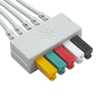 S-iemens Patientenkabel EKG 5 Blei S-iemens IEC Grabber EKG Blei für Erwachsene oder Kinder in grau