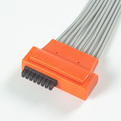 Kompatible Kardioline Touch EKG 10Lead EKG Kabel IEC Snap mit Grau und Orange TPU