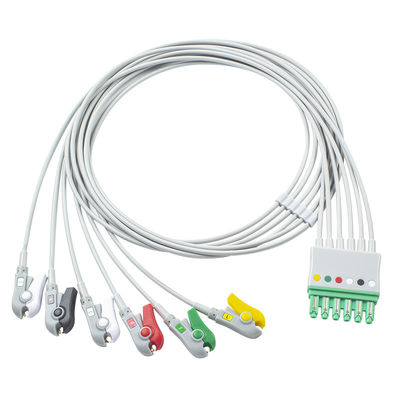 Siemens Draeger MP03405 ECG des Anschlussleitungs-6 Unendlichkeit M540 MultiMed Führungs-Kabel-Grabscher-M300 plus Iec-Clip
