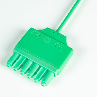 Wiederverwendbare EKG-Kabel Dräger S-iemens Monolead 3-Kanal IEC Snap MS14555 EKG-Kabel