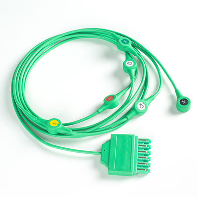 MS14682 EKG Kabel Drager EKG Einpins Monolead 6Lead Leadwires IEC Snap
