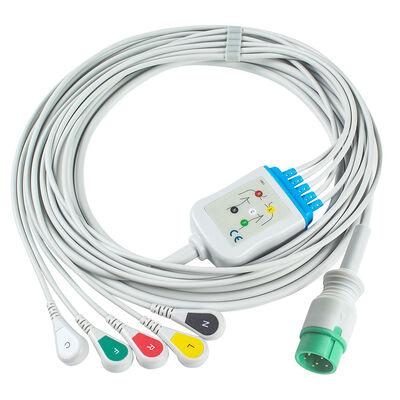 Creative 12K 6-poliges EKG-Kabel und Ableitungsdrähte