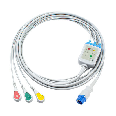 Innominated Cardio-Aid CA360-B Defibrillator 12Pin EKG EKG Kabel und Leitungen 3Lead