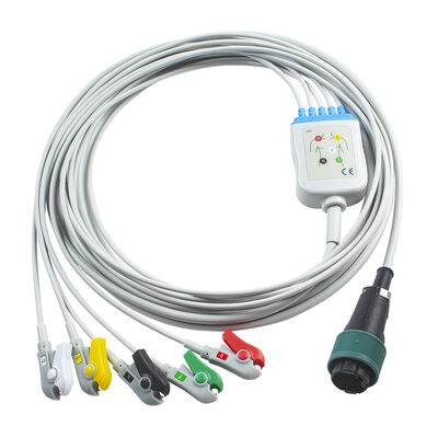 Saadat 6-poliges 8-poliges einteiliges EKG-Kabel und Ableitungsdrähte