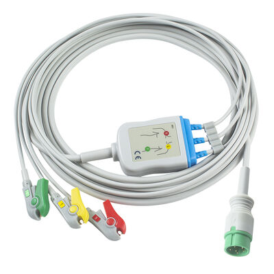Zoncare PM7000D 3/4/5-adriges EKG-Kabel und Ableitungsdrähte