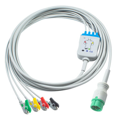 Zoncare PM7000D 3/4/5-adriges EKG-Kabel und Ableitungsdrähte