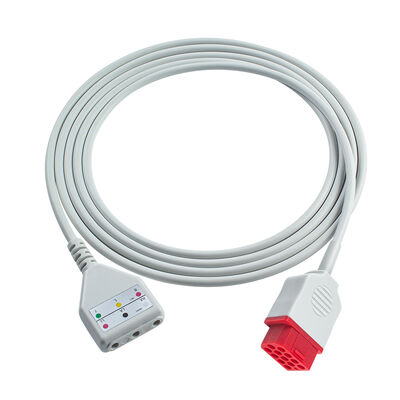 Biolight 12Pin 3 5Lead-EKG-Trunk-Adapterkabel O-ximax Tech AnyView A2 A6 A4 A8 Q7 Q5 EKG-Erweiterungskabel Din Style