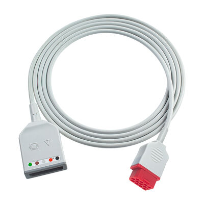 Bionet 12-Pin BM3 BM5 3- und 5-Kanal-EKG-Stammkabel Euro-Stecker mit Dräger-EKG-Verlängerungskabeln