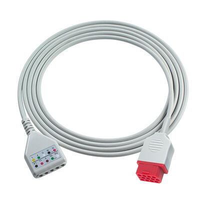 Biolight 12Pin 3 5Lead-EKG-Trunk-Adapterkabel O-ximax Tech AnyView A2 A6 A4 A8 Q7 Q5 EKG-Erweiterungskabel Din Style