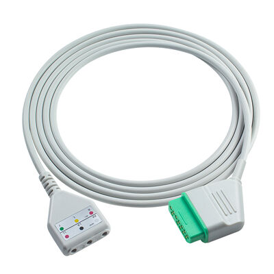 NihonKohden BSM-2300 ECG Trunk Cable Din style 5/3lead Cable 2.5M