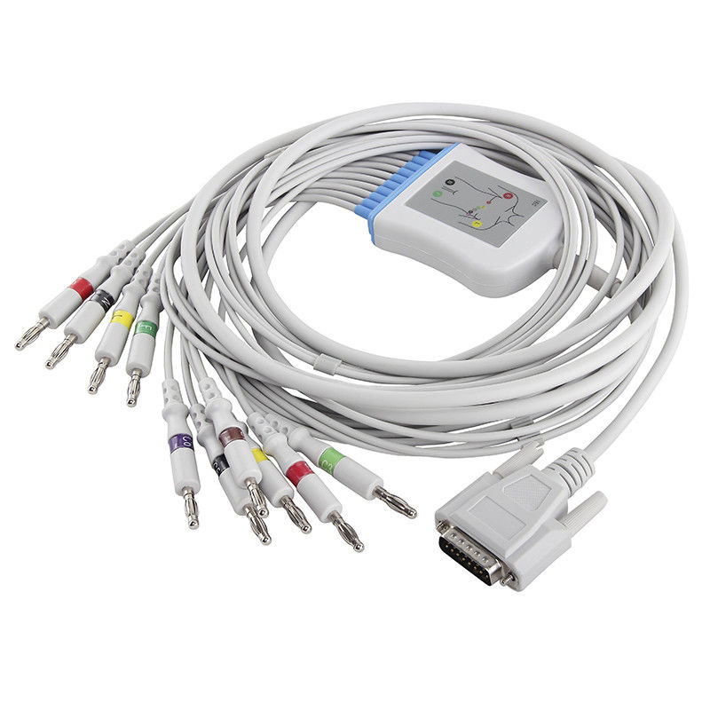 Edan-EKG Kabel SE-3, SE-12 01.57.107048 und Leitungsdrähte Verbindungsstück Iecs 4.0Banana