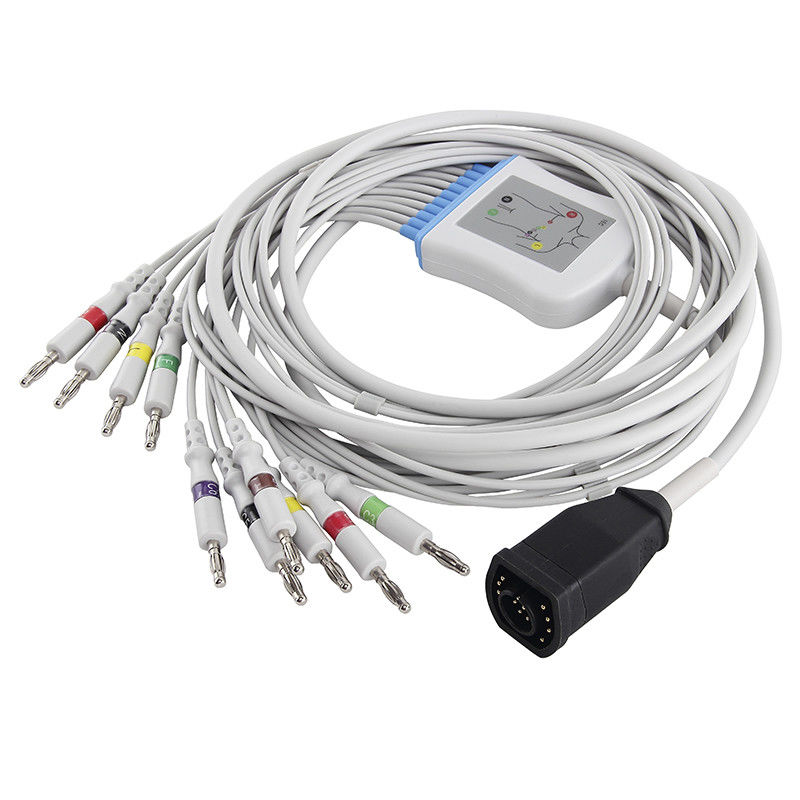 Zoll-EKG Kabel E/M Series And Leadwires Bananen-Verbindungsstück Iecs 4,0