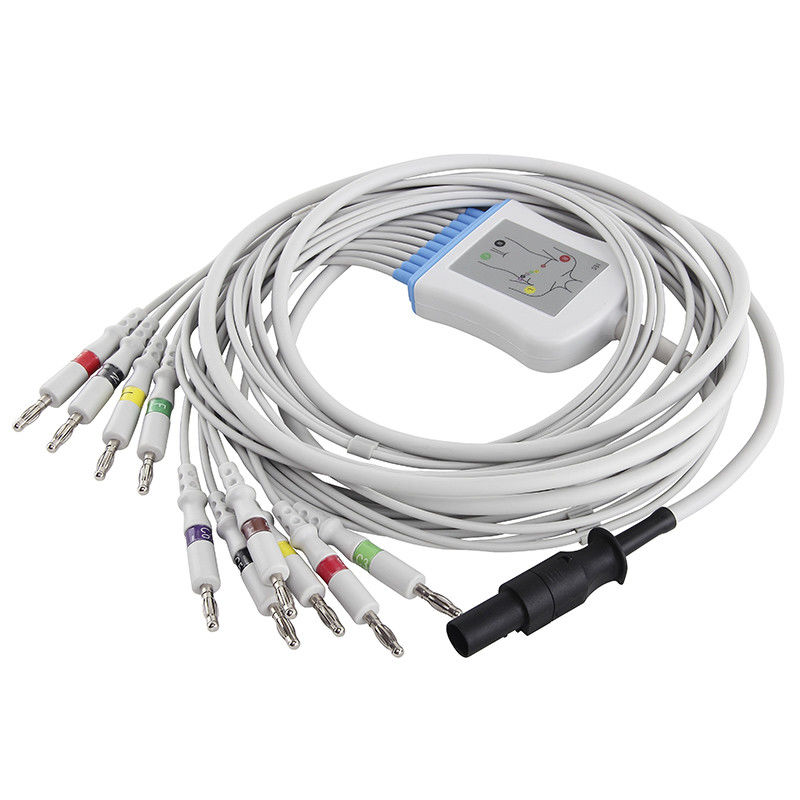 Leitungsdrähte Iecs 4,0 Mortara-EKG Kabel-60-00180-01 Bananen-Verbindungsstück