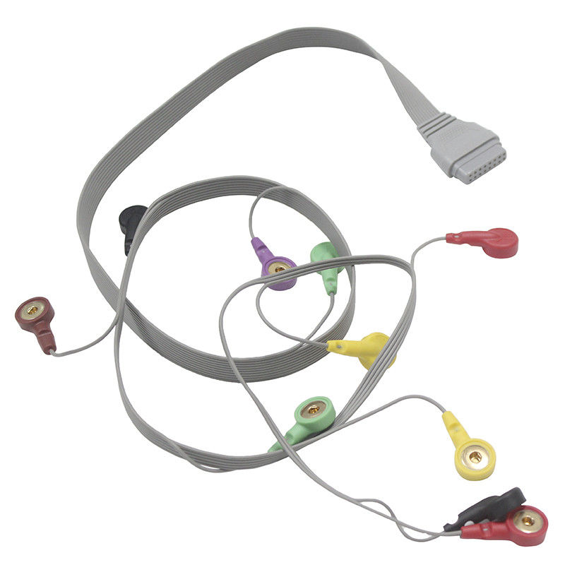 Kabel-Patient Edan SE-2003 SE-2012 Holter ECG verkabeln 10 Führung Iec-Verschluss-Elektroden-Führungen