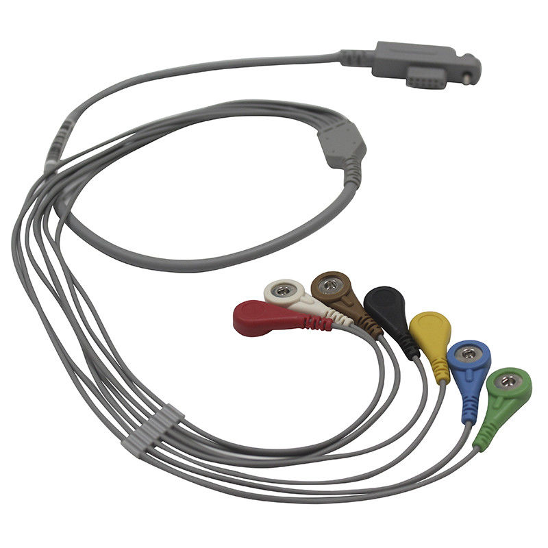 Alte Art Holter ECG Kabel JincoMed und Leitungsdrähte 10 Führung Iec-Verschluss