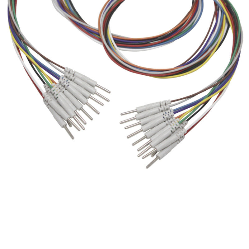 3,5 Monostecker-Grabscher zu EMS-Leitungsdraht-Elektrode EEG Nickel 2.0mm Stift-EEG Kappe Elektroden überzogener