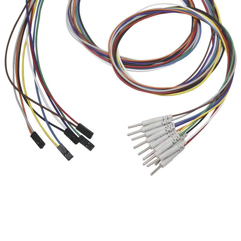 EEG Pin Plug Tos 2,00 Millimeter Pin Leadwires Plated Gold Du Pont EEG Elektroden-2 EMG-Anschlussleitungs-Elektrode