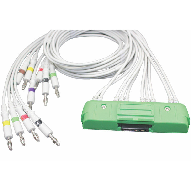 EKG 1550K Nihon Kohden Japan BR-911D ECG-9320 ECG-9522P Cardiofax V Kabel NK 10Lead Iec-Banane 4,0