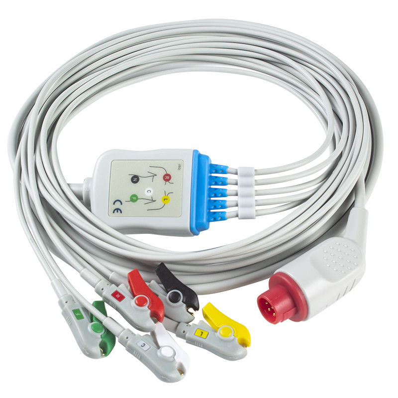 Bionet BM3/5 ECG Kabel Pin Connectors ECG Kabel-und Leitungsdraht-5 Führung Iec-Clip-8