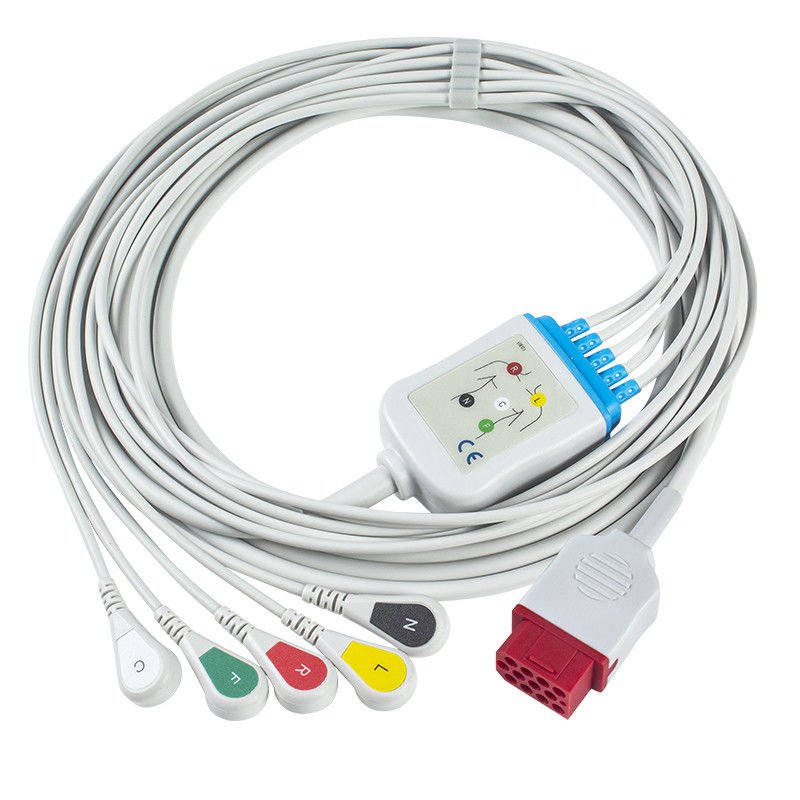 Reißen neue BM3 BM5 BM7 5 Kabel und Leitungsdrähte Bionet Führungs-ECG Stift ECG-Kabel Iecs 12