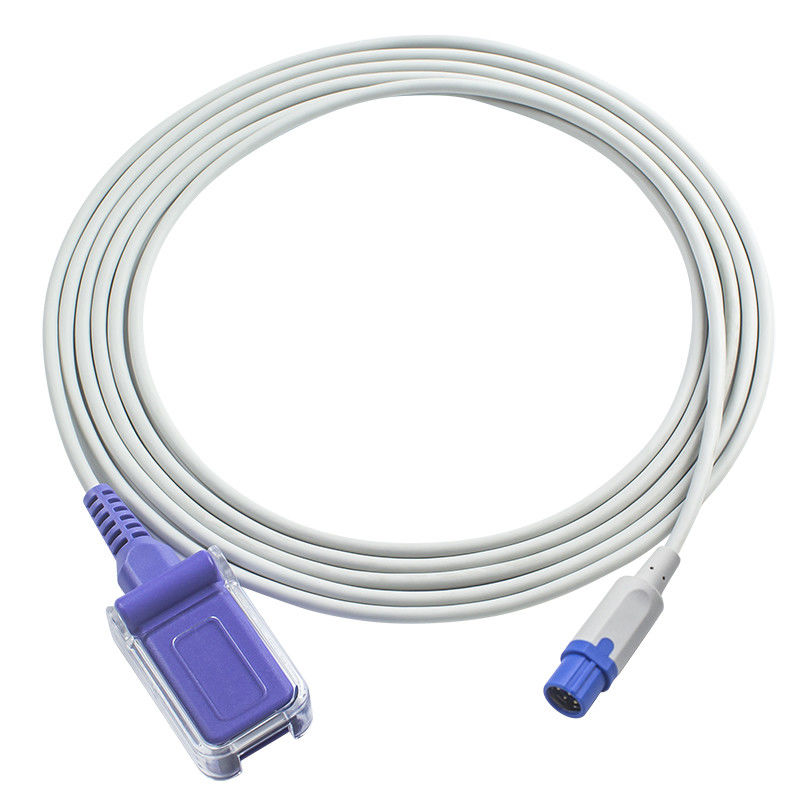Sensor-Kabel N-ellcor Oxi-max 7 Pin To DB9 Drager Siemens SpO2 Kabel 2.4M TPU