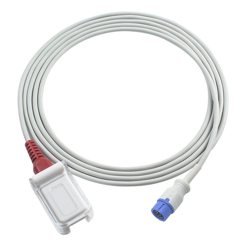 Comen-for M-asi-mo verkabeln roter Technologie C30/C50/C80 SpO2 Sensor Kabel Erweiterung des Adapters SpO2 12Pin zum geduldigen Kabel DB9