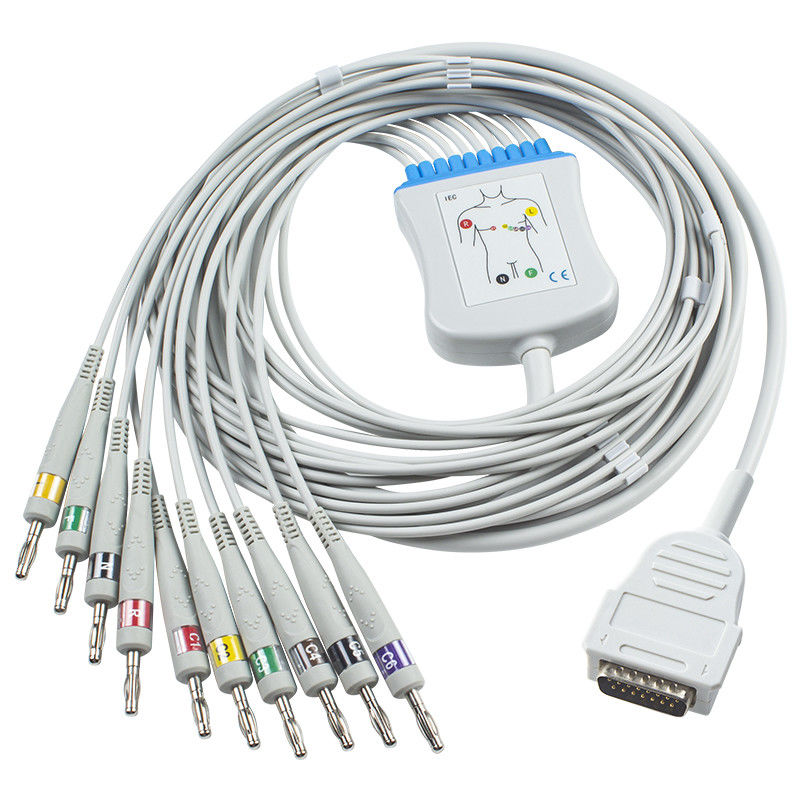 Mortara direkter Burdick schließen Banane 4,0 EKG 7704 Kabel 10Lead der EKG Kabel-012-0844-01 Eklipse-400 der Atrium-3100 Premier-IEC an