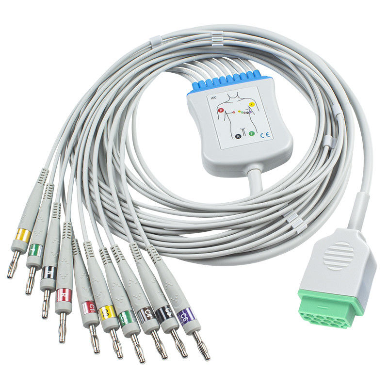 Führung GEs Healtcare Marquette 10 EKG Kabel für Modul Kathedrale-Laborschlag-Eagle Mac Labs PDM SOLARiec-Banane 4,0