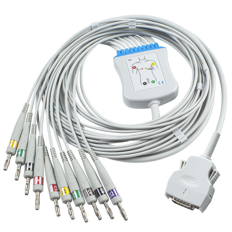 Direkter Mortara schließen Kabel EKG Kabel-9293-021-50 ECG für ELI 100, ELI 200, Banane 4,0 ELI 50 an