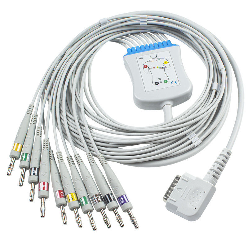 Kenz-EKG verkabelt K131 Banane, 4,0, die Kabel für 108 109 110 1210 1211 601 Cardico 302 Iec ECG-Kabel Direkt-anschließen