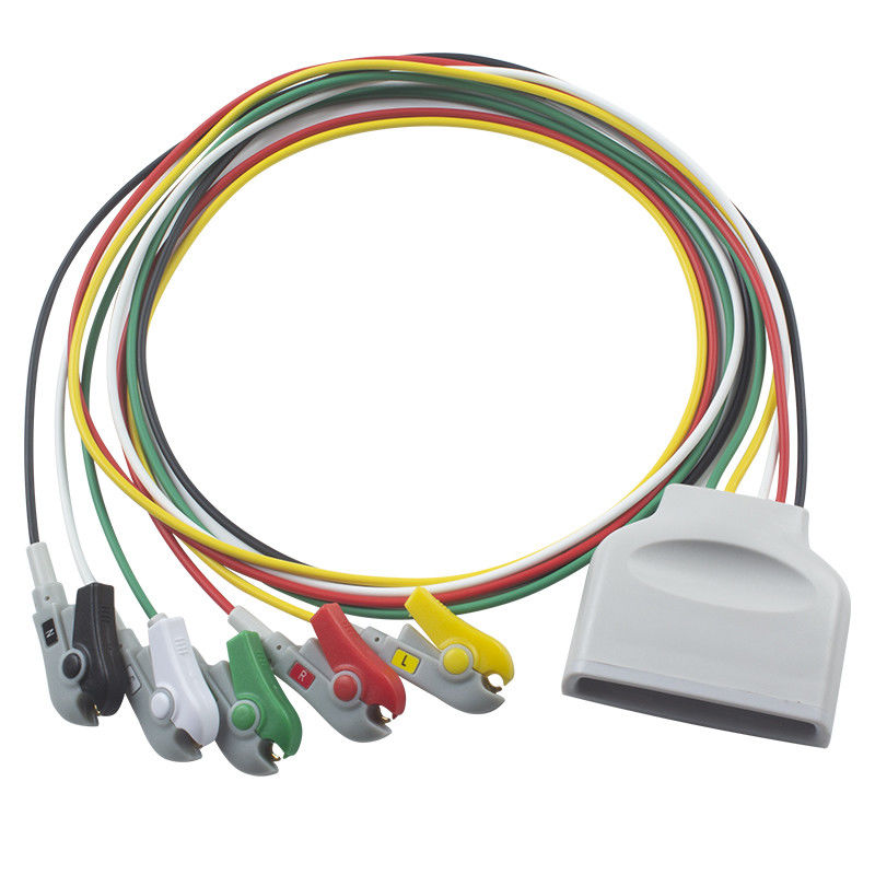 P-hilips MX40 Telemetrie EKG-Leadwires Patientenkabel 5 Lead EKG-Leadwire IEC Grabber Clip 989803171931