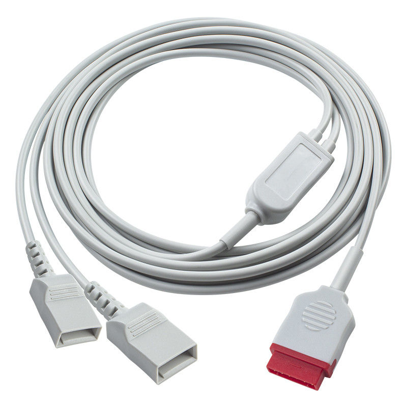 GE IBP-Adapterkabel 2016997-003 2016997-004 11-Pin-zu-Dual-Utah-Konnektor-Transducer-Verlängerungskabel