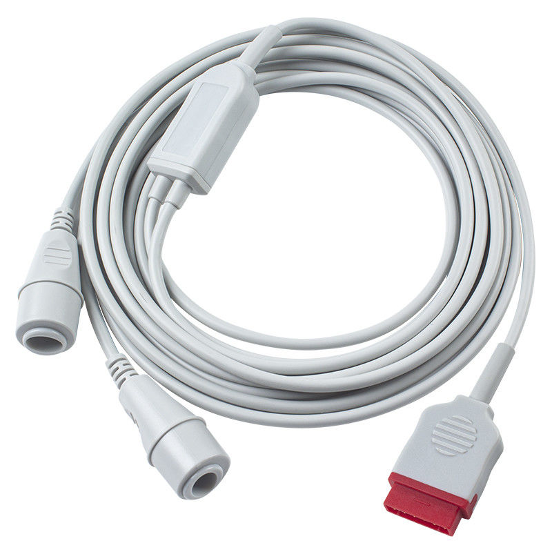 GE-Invasiver Blutdruckwandler IBP-Adapterkabel 2*Edward 6pin IBP-Verlängerungskabel