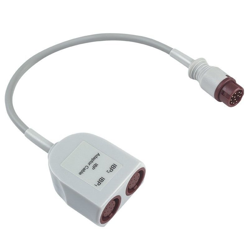 P-Hilips Dual IBP Adapterkabel mit 12-Pin-Anschluss, 0,3 Meter Länge und TPU-Material für medizinische Verwendung