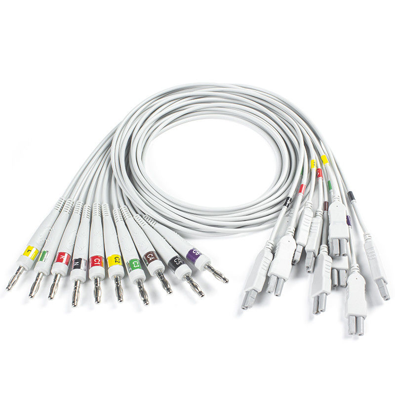 Norav Quark C12x diagnostische EKG 12 Blei-Stresstest Kosmetische EKG mit TPU-Patientkabel